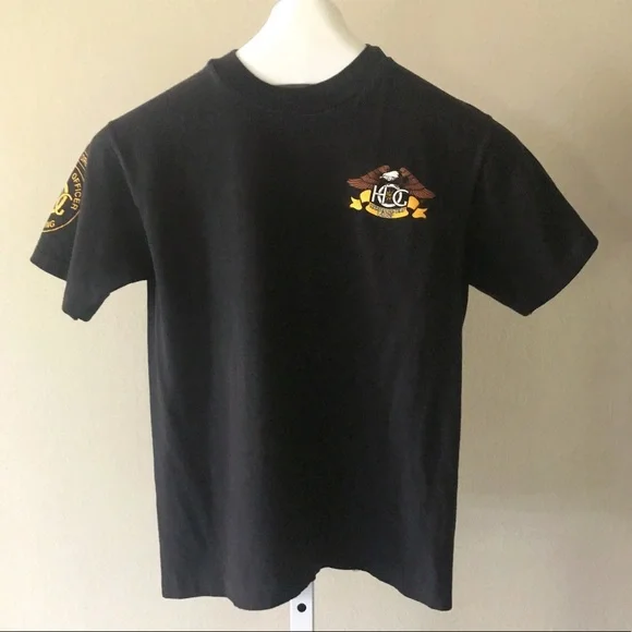 T-shirt Rare Harley Davidson The Great Hog - Taille L - Noir - Vintage, édition Limitée - Neuf Sans étiquettes